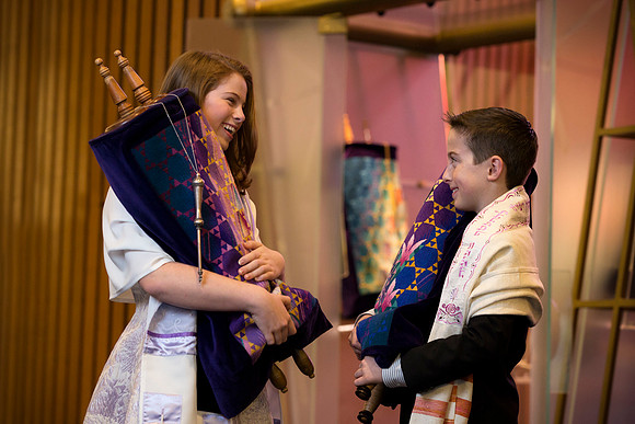 Twins_Bnei_Mitzvah_Holding_Torahs