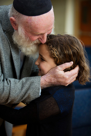 Jewish-Grandfather-Bat-Mitzvah-Kisses